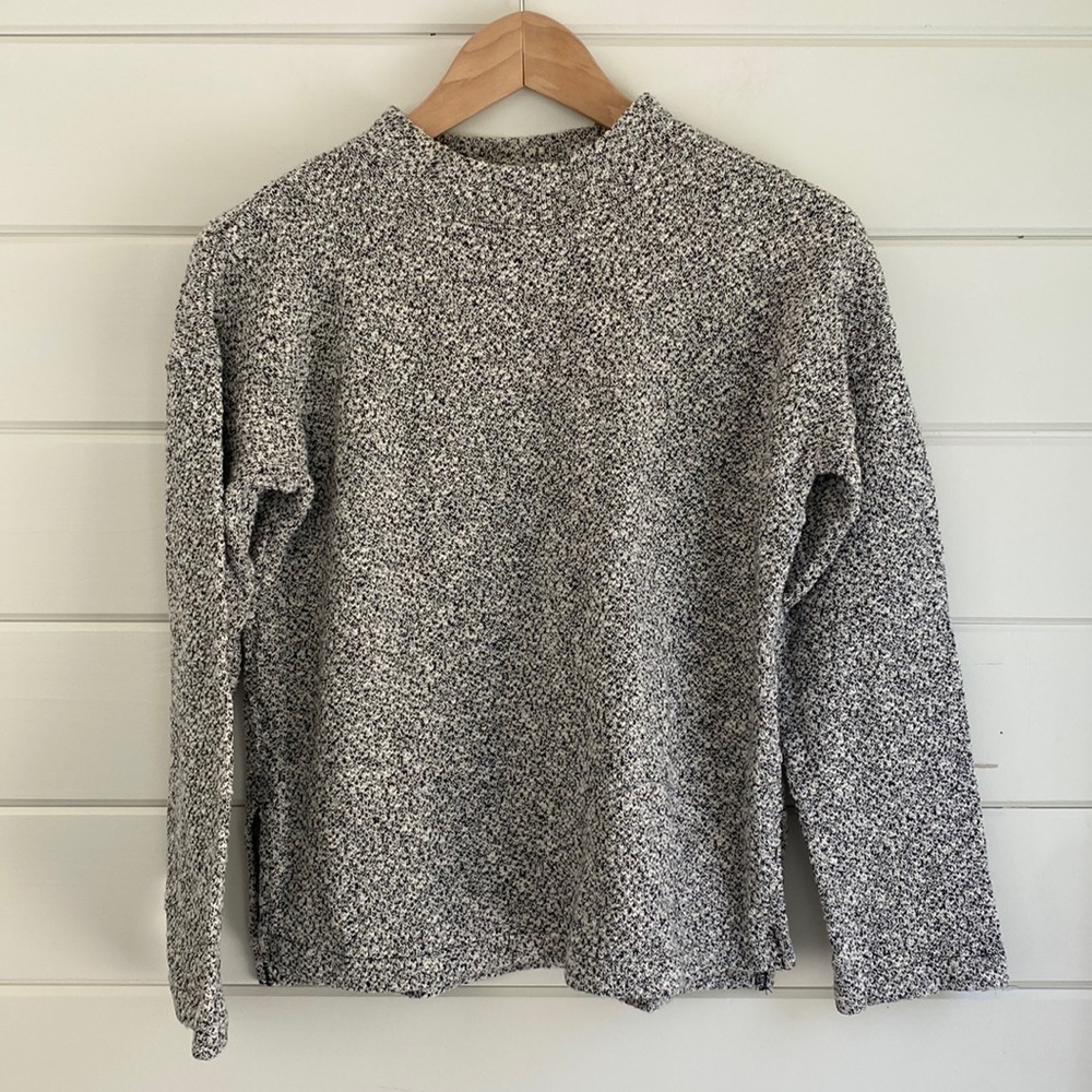 Madewell | Black Grey White Heathered Sweater Midweight | Great Condition - Picture 2 of 5
